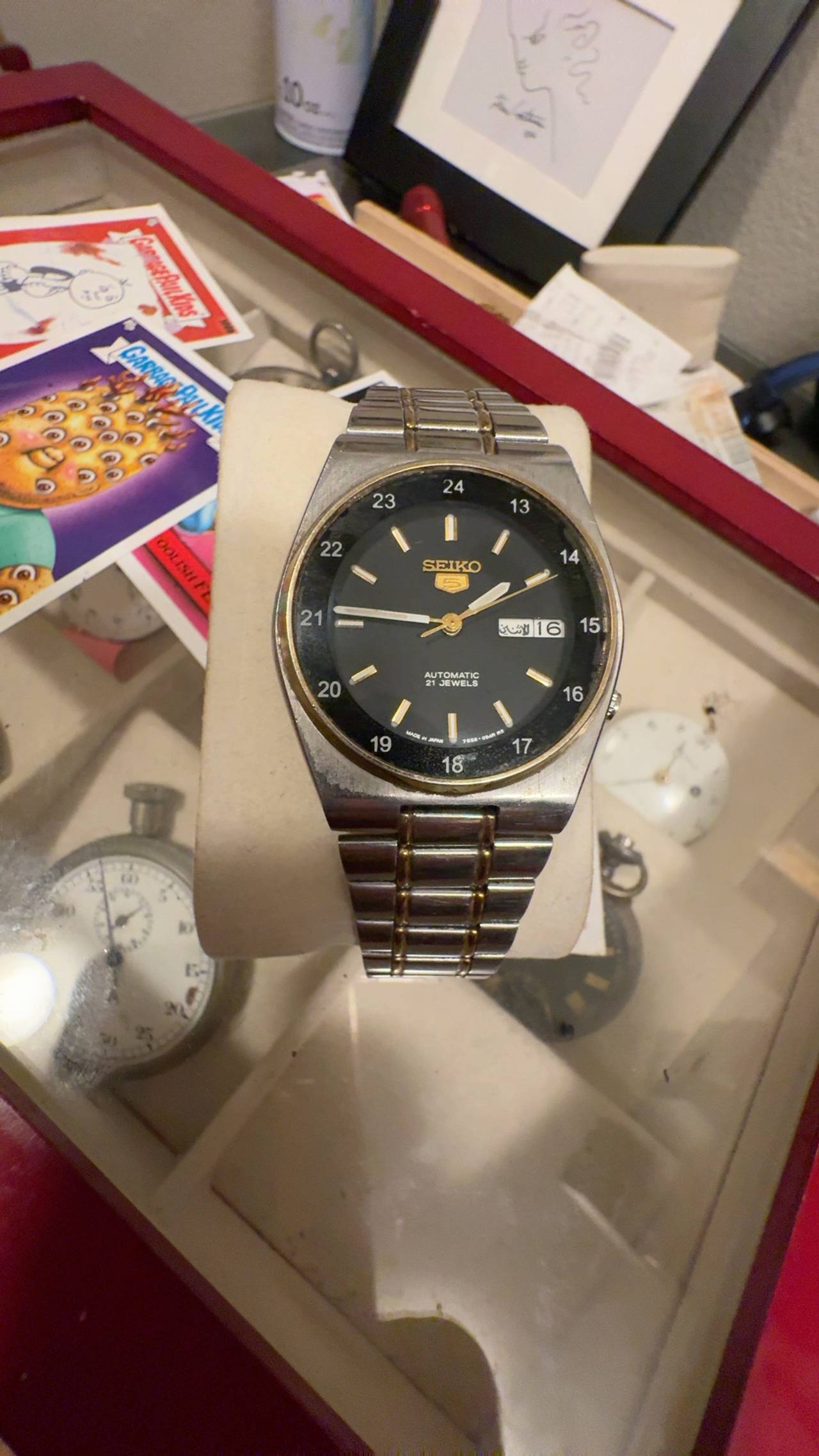 Seiko 5 Automatic 7009-3161 Vintage Railway Time