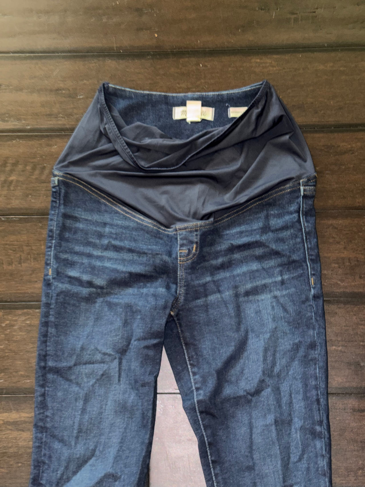 Madewell Maternity Over-the-Belly Skinny Jeans Size 26 Pregnant Jeans Pants Navy