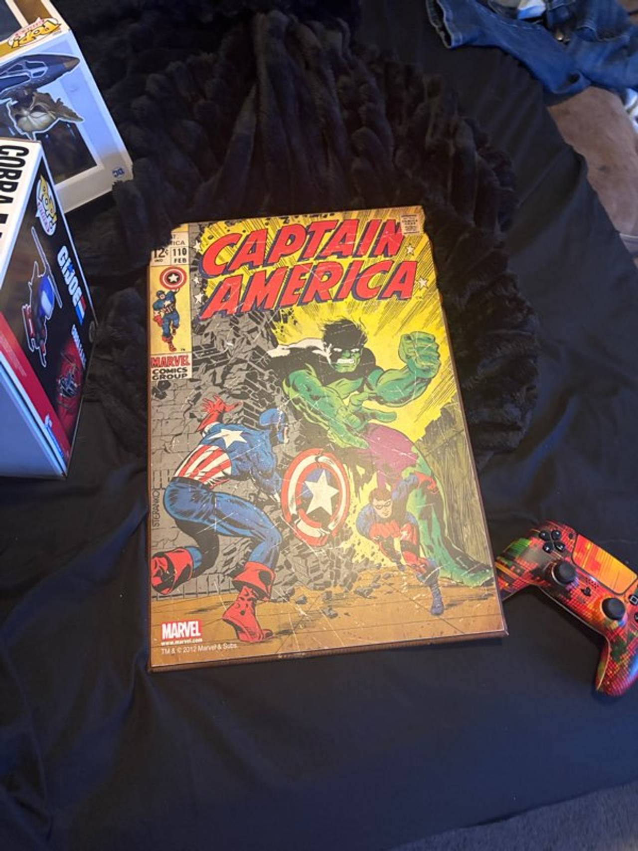 Captain America Comic Book Wall Art