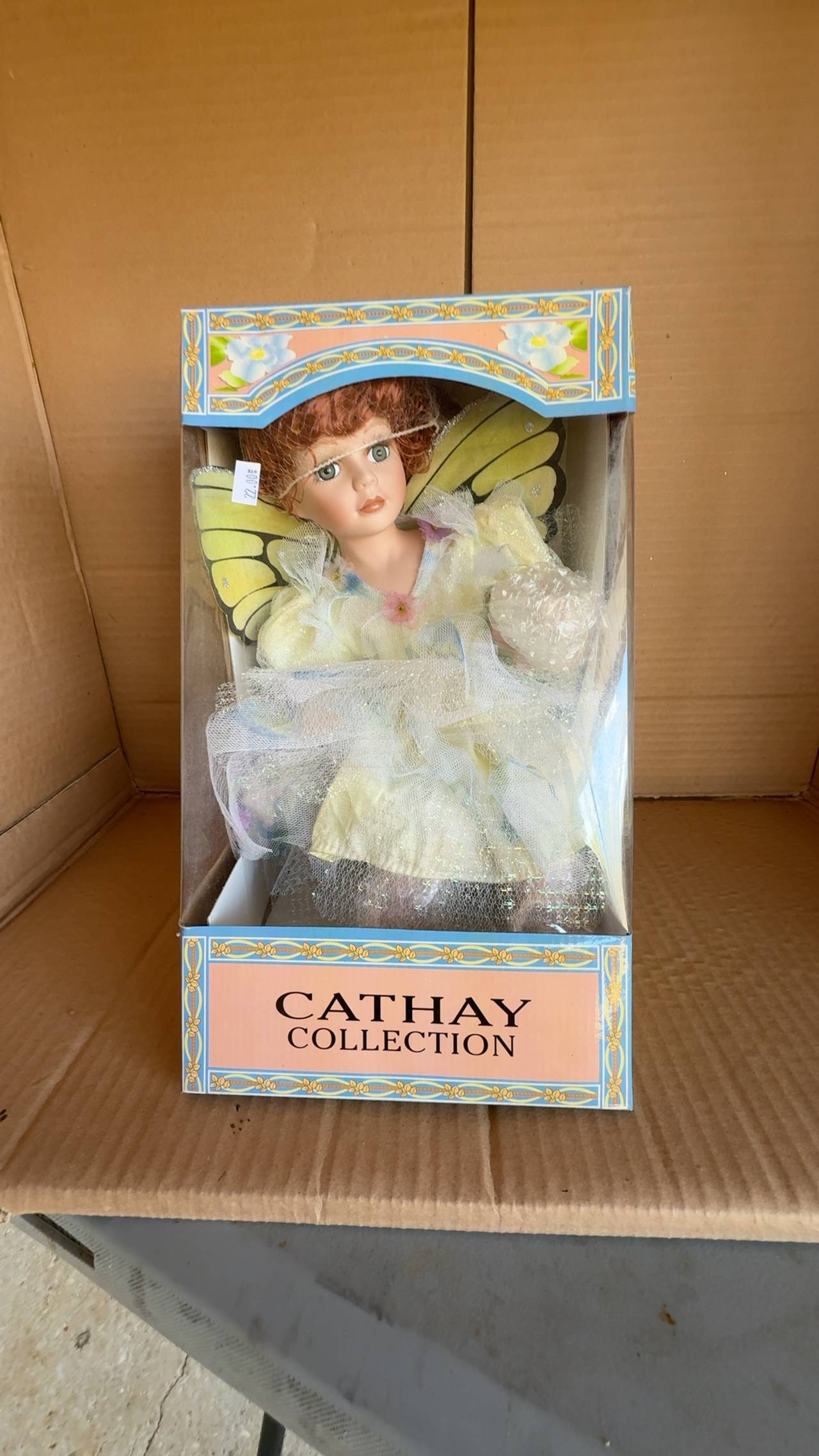 Heritage Signature Celeste Celestial Angel Fiber Optic Porcelain Christmas Doll