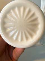 Rare Fenton Stars and Bars Milk Glass Bud Vases - Image 3