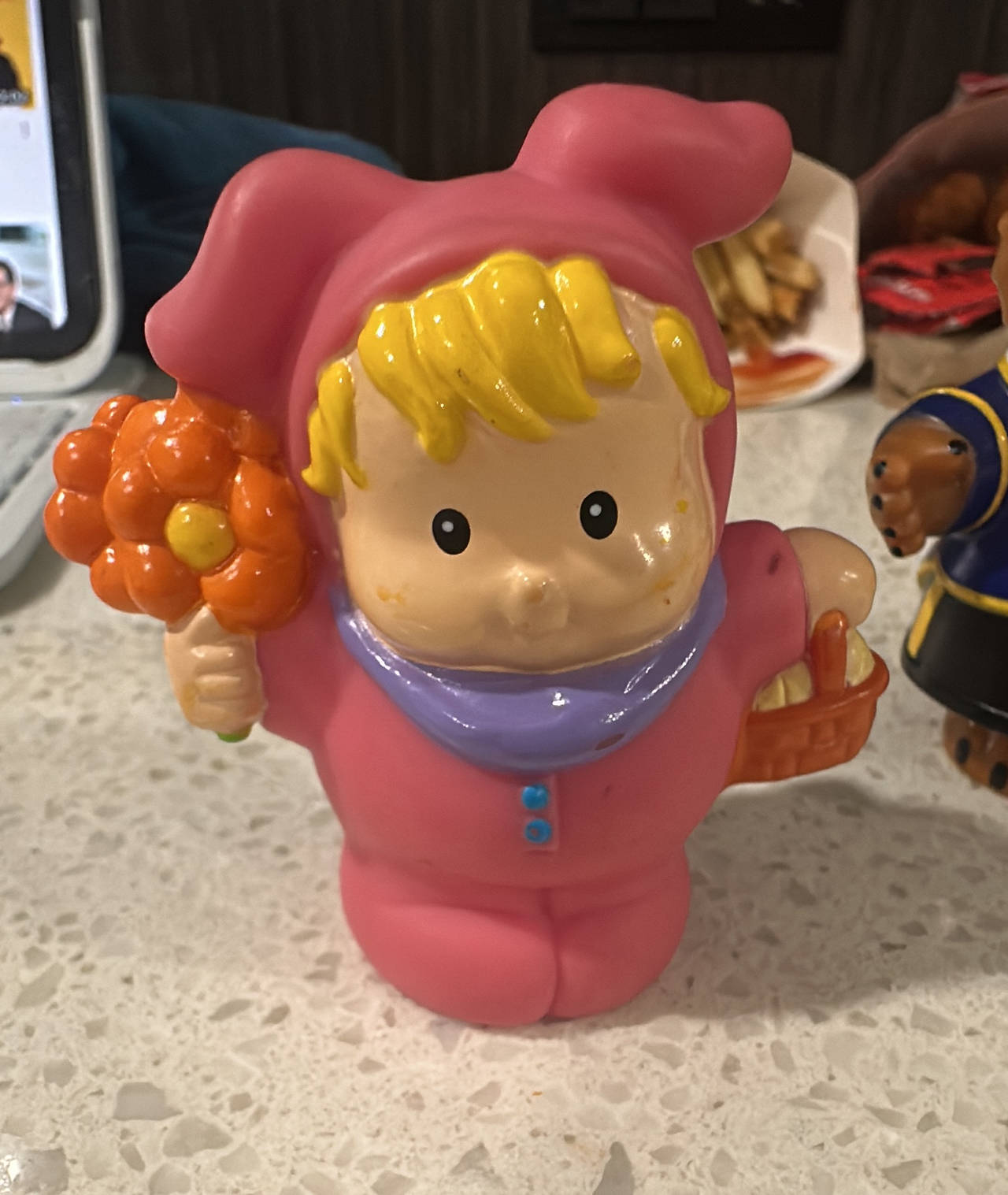 Fisher-Price Little People Easter Bunny Girl with Flowers