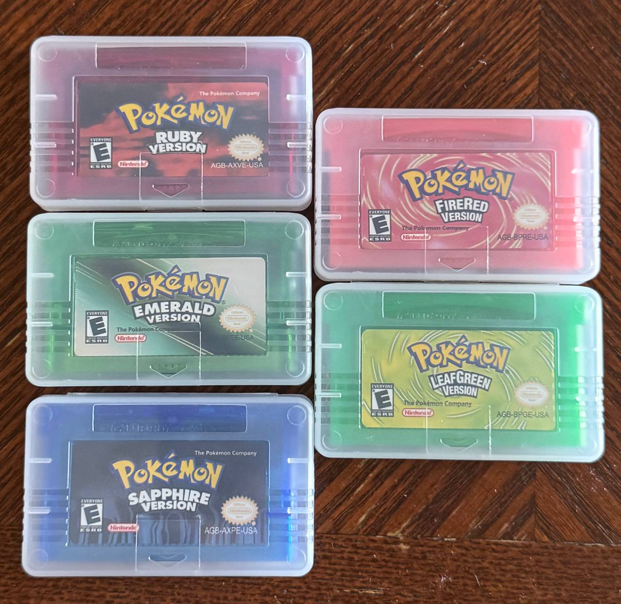 Pokémon Game Boy Advance Game lot of 5