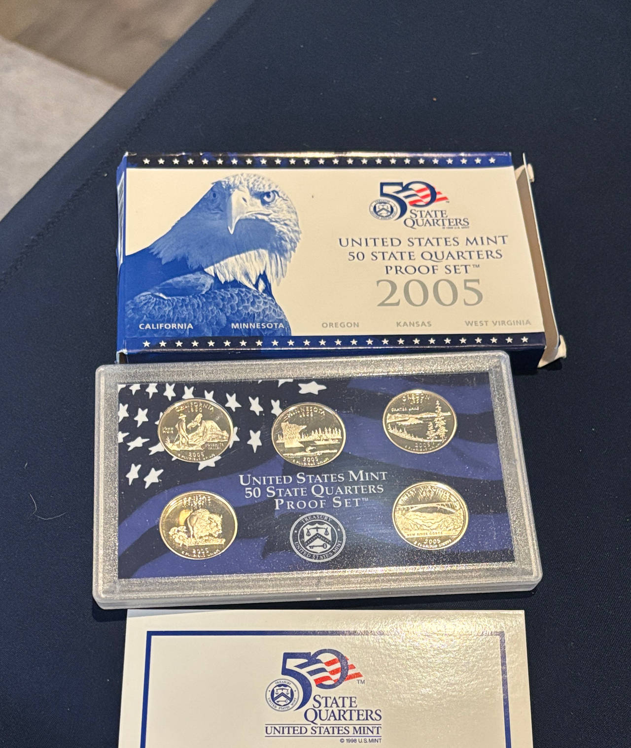 2005 United States Mint 50 State Quarters Proof Set