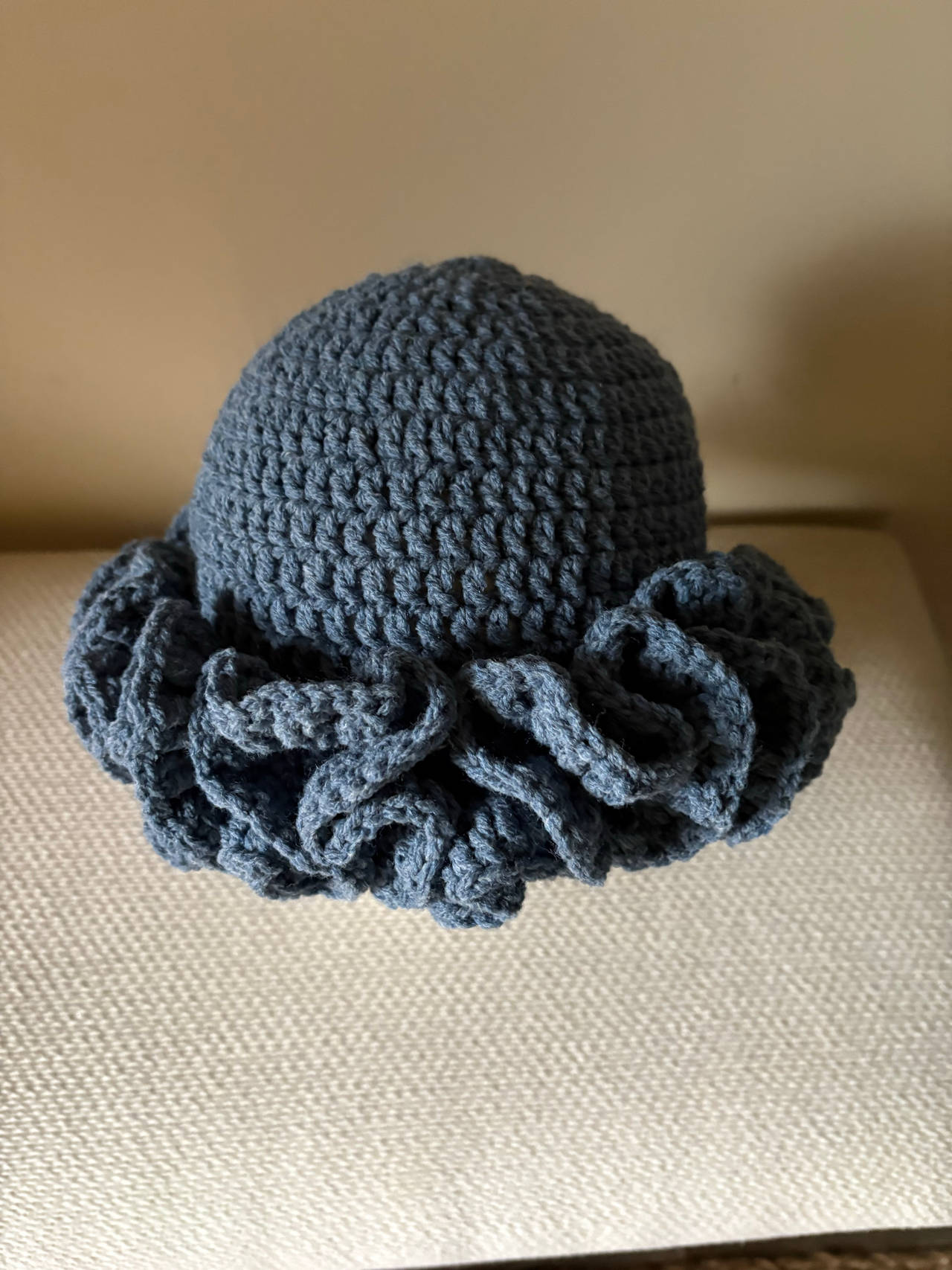 Handmade Crochet Ruffle Hat