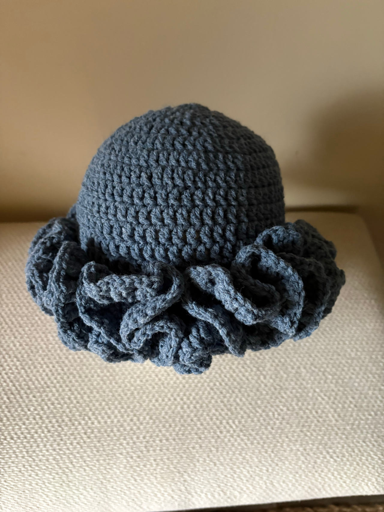 Handmade Crochet Ruffle Hat