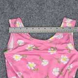 Zunie Girls Pink Daisy Floral Romper - Image 5