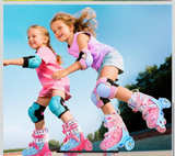 HYKID Kids Adjustable Unicorn Roller Skates with Light Up Wheels - Image 2