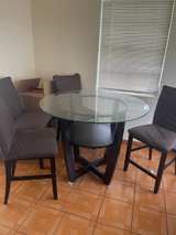 5-Piece Glass Top Counter Height Dining Set - Image 2