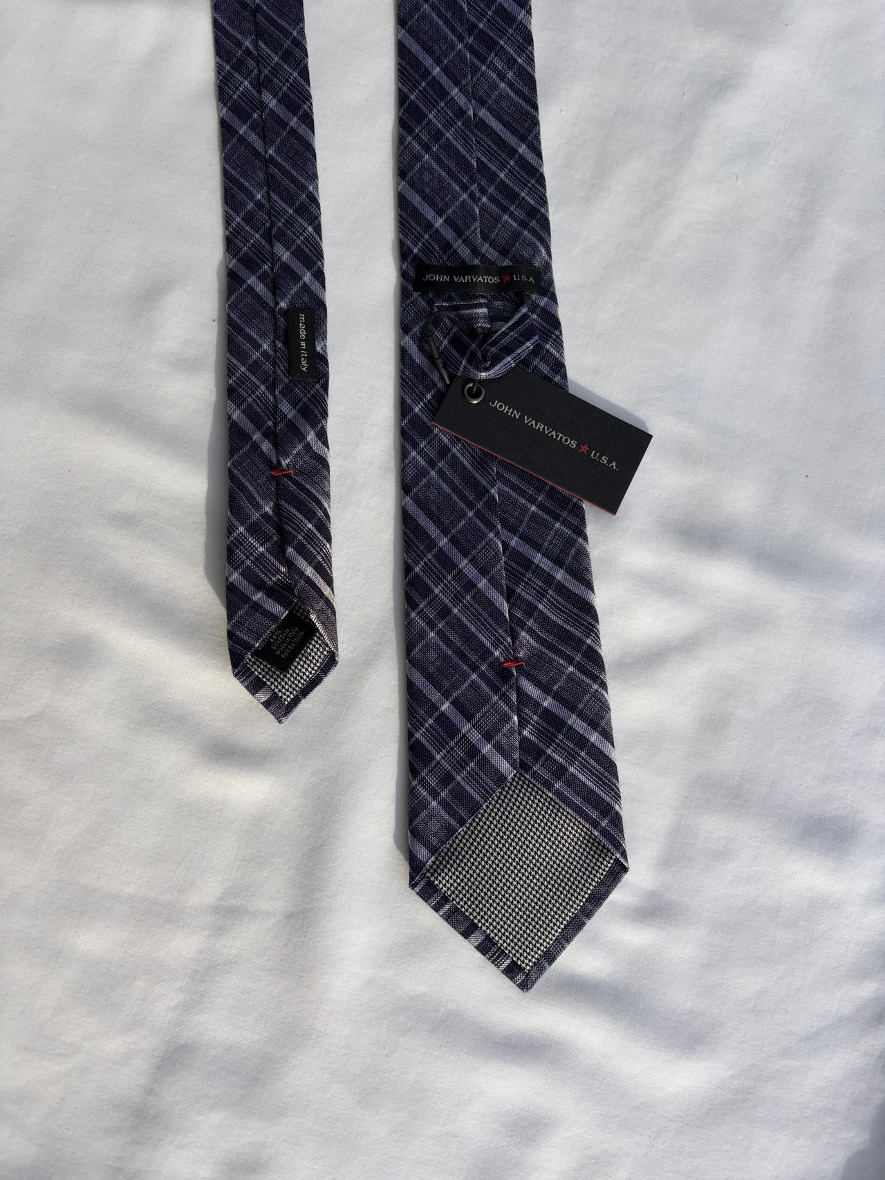 John Varvatos USA Plaid Silk Tie