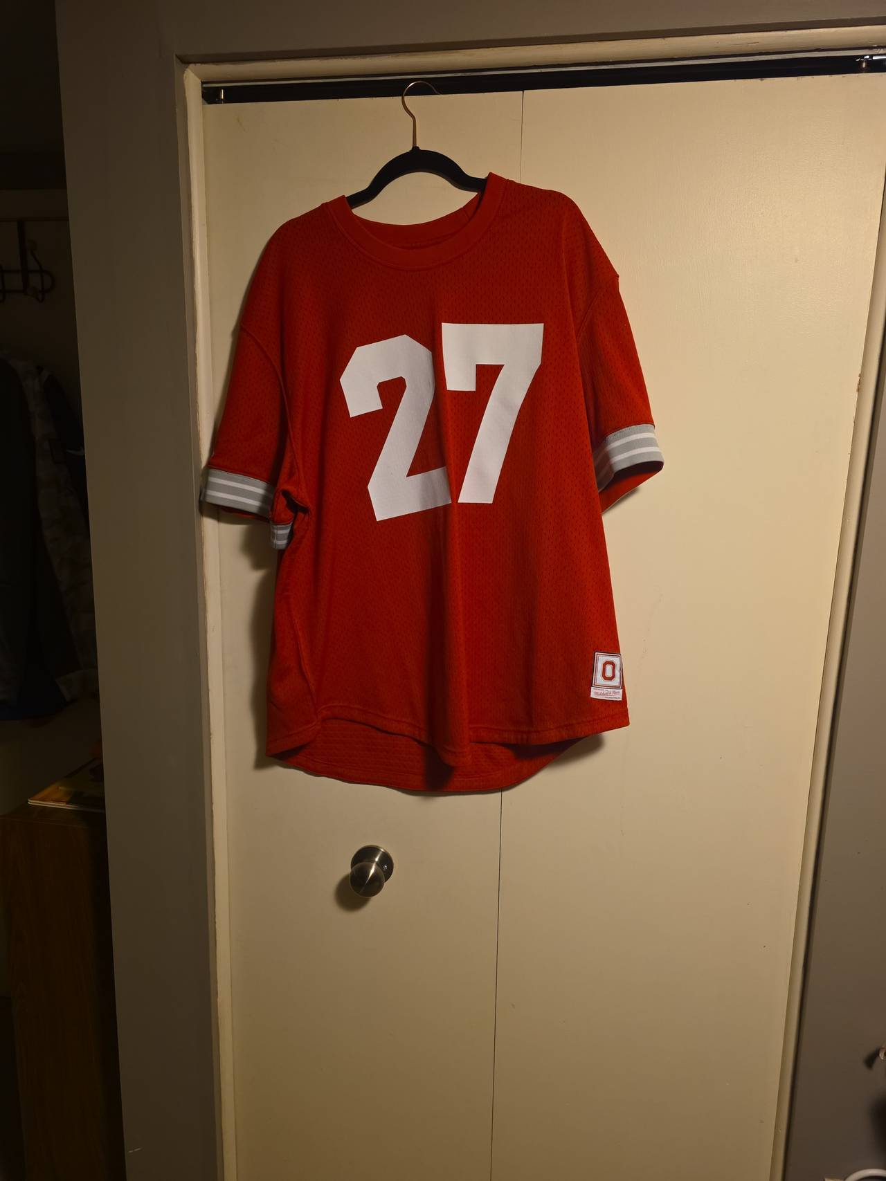 Mitchell & Ness Eddie George Ohio State Buckeyes #27 Throwback Jersey