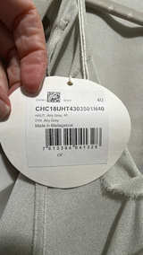 Authentic Chloé Draped Silk Top in Gray: Size 40-M/L - Image 7