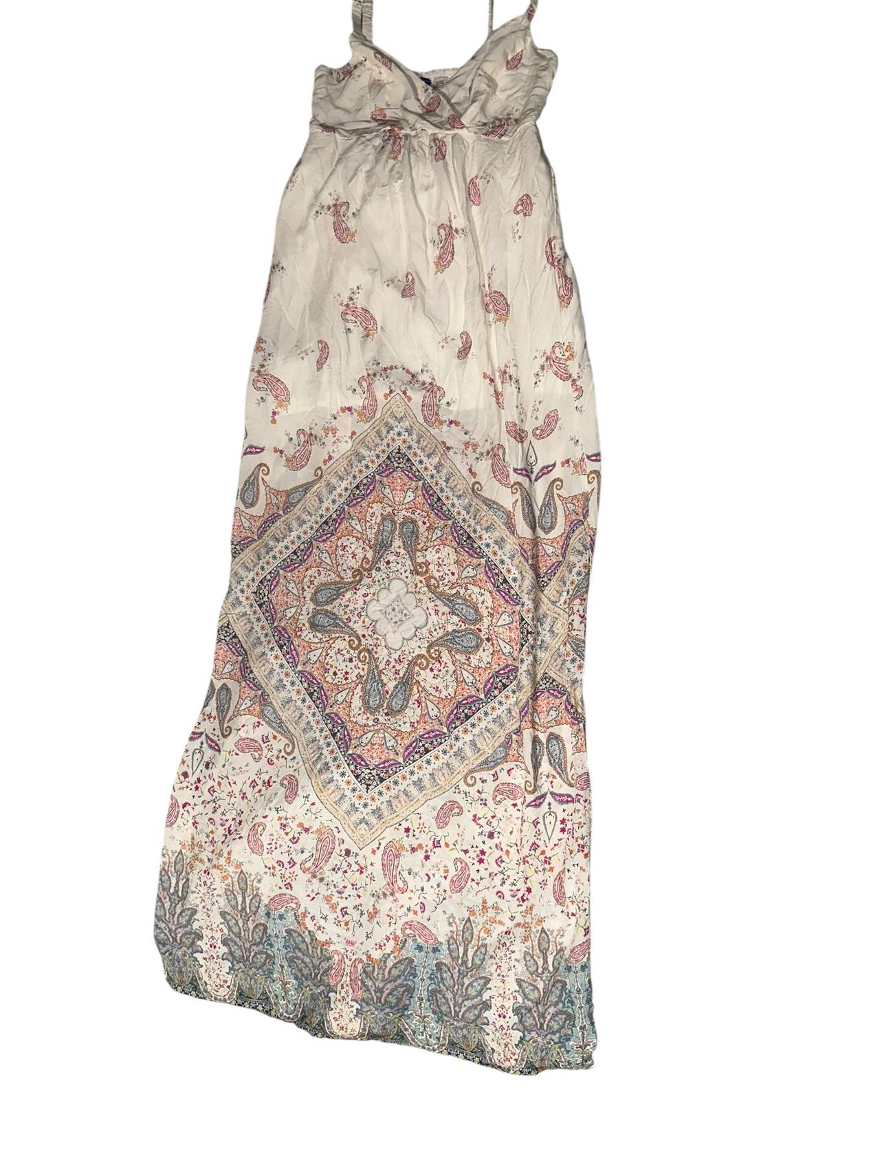 Boho Paisley V-Neck Maxi Dress
