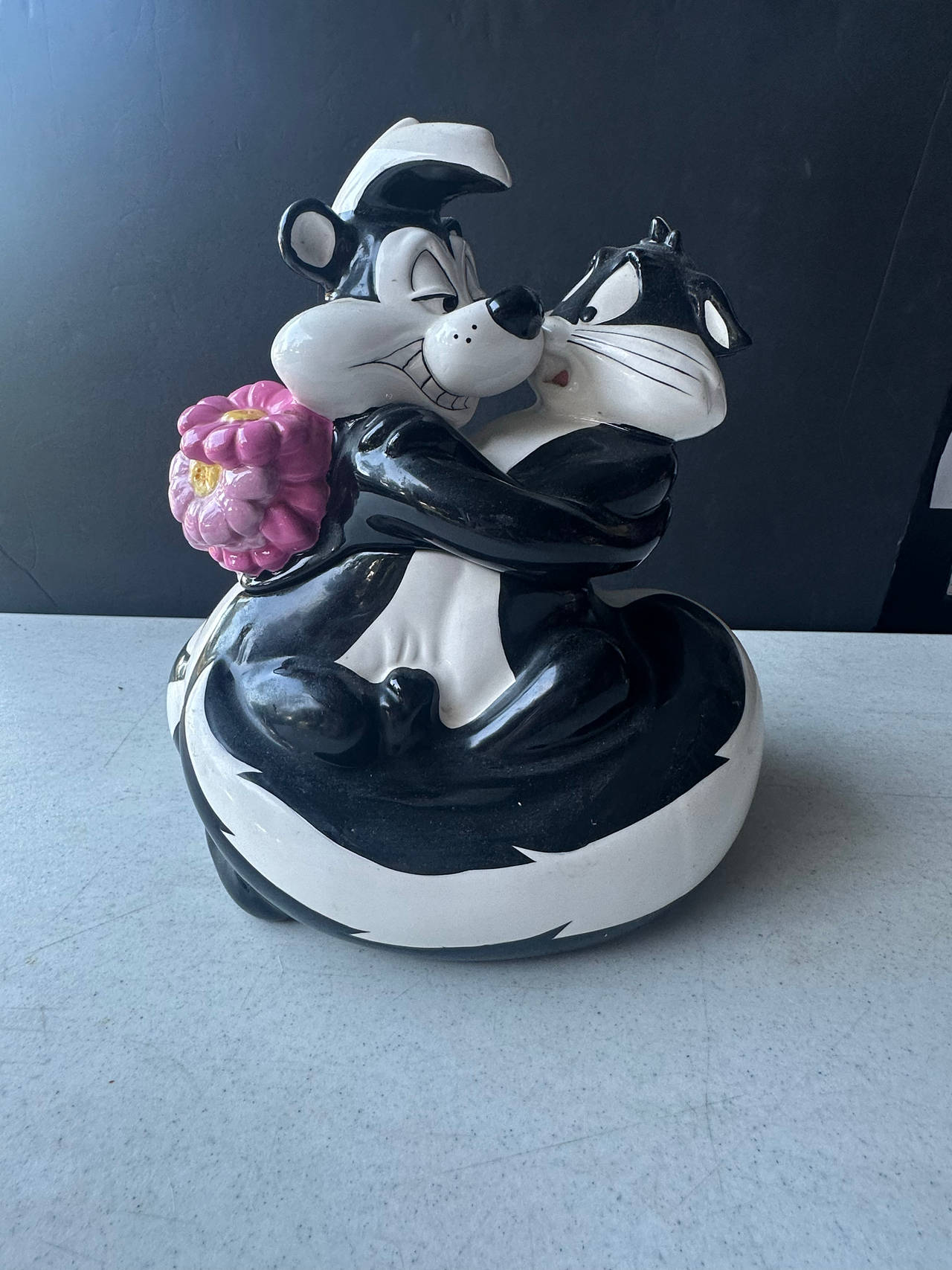 Warner Bros. Pepe Le Pew & Penelope Pussycat Ceramic Cookie Jar