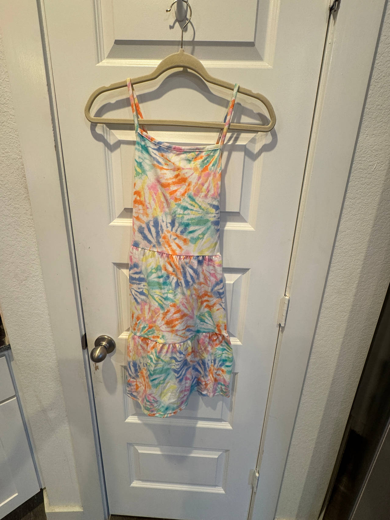Cat & Jack Girls' Tie-Dye Tiered Knit Dress