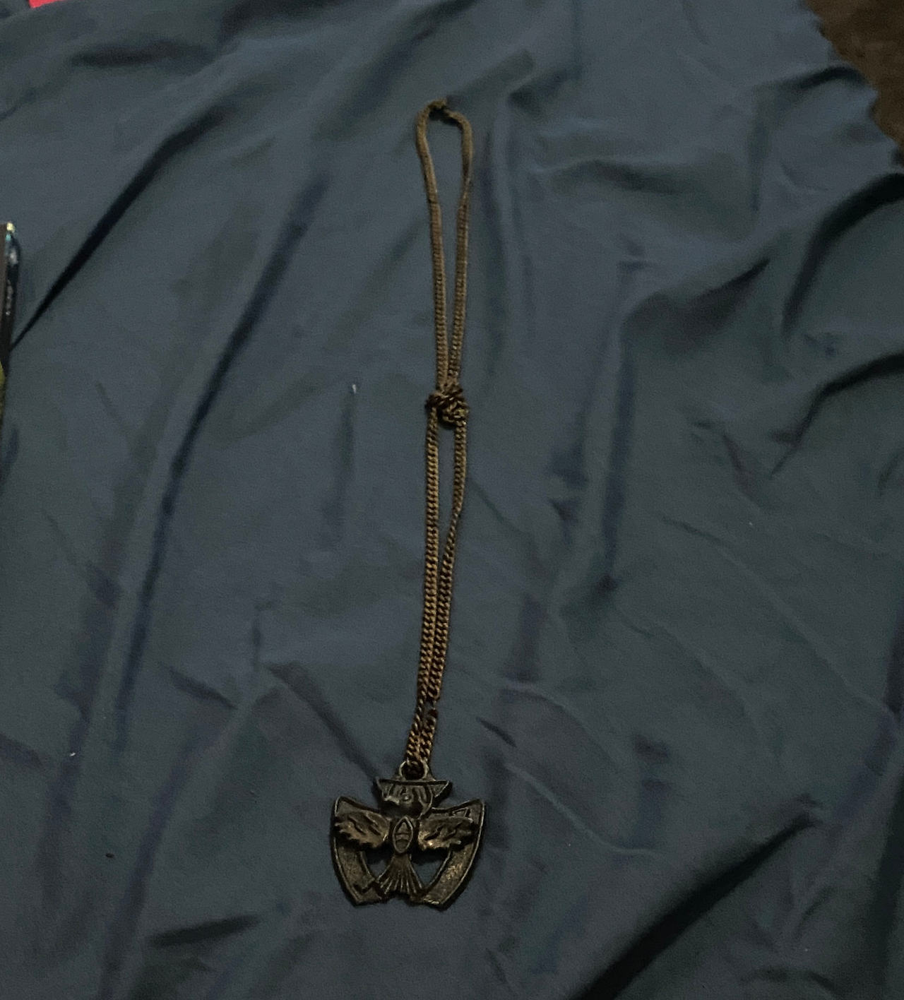 Vintage Holy Spirit Dove Pendant Necklace