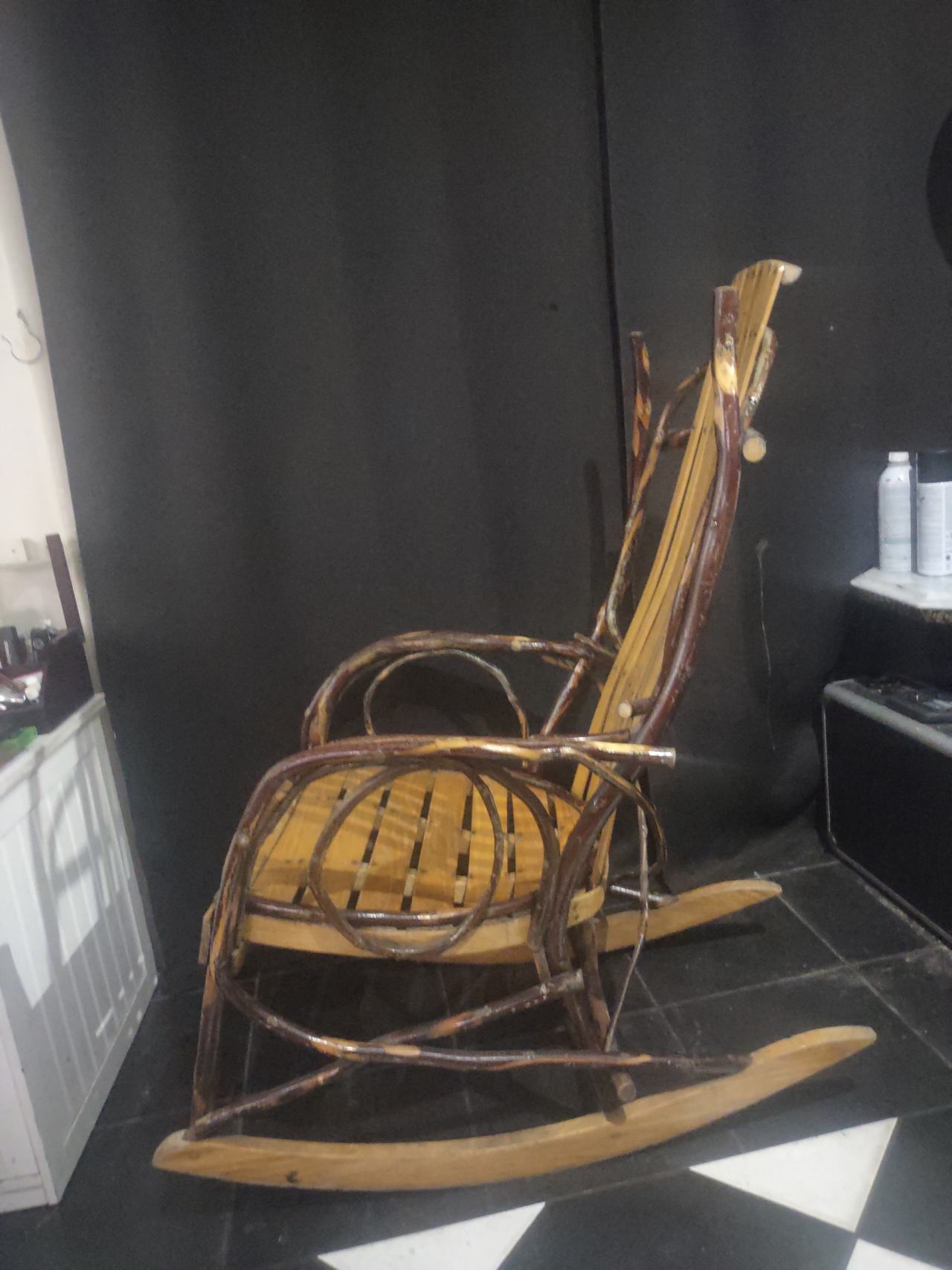 Old Hickory Slat Back Rocker