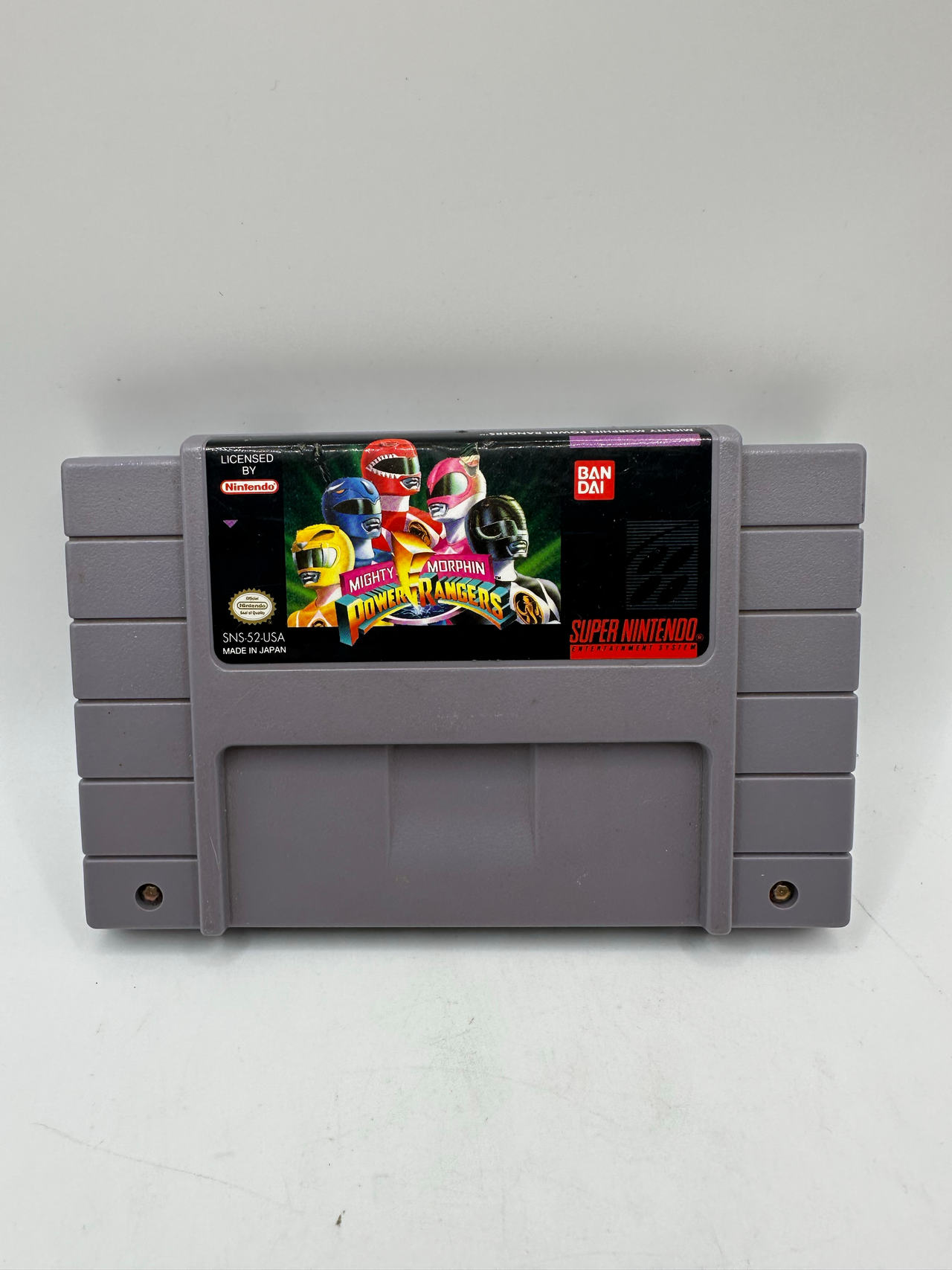 Mighty Morphin Power Rangers (Super Nintendo, 1994) SNES Game Only - Tested