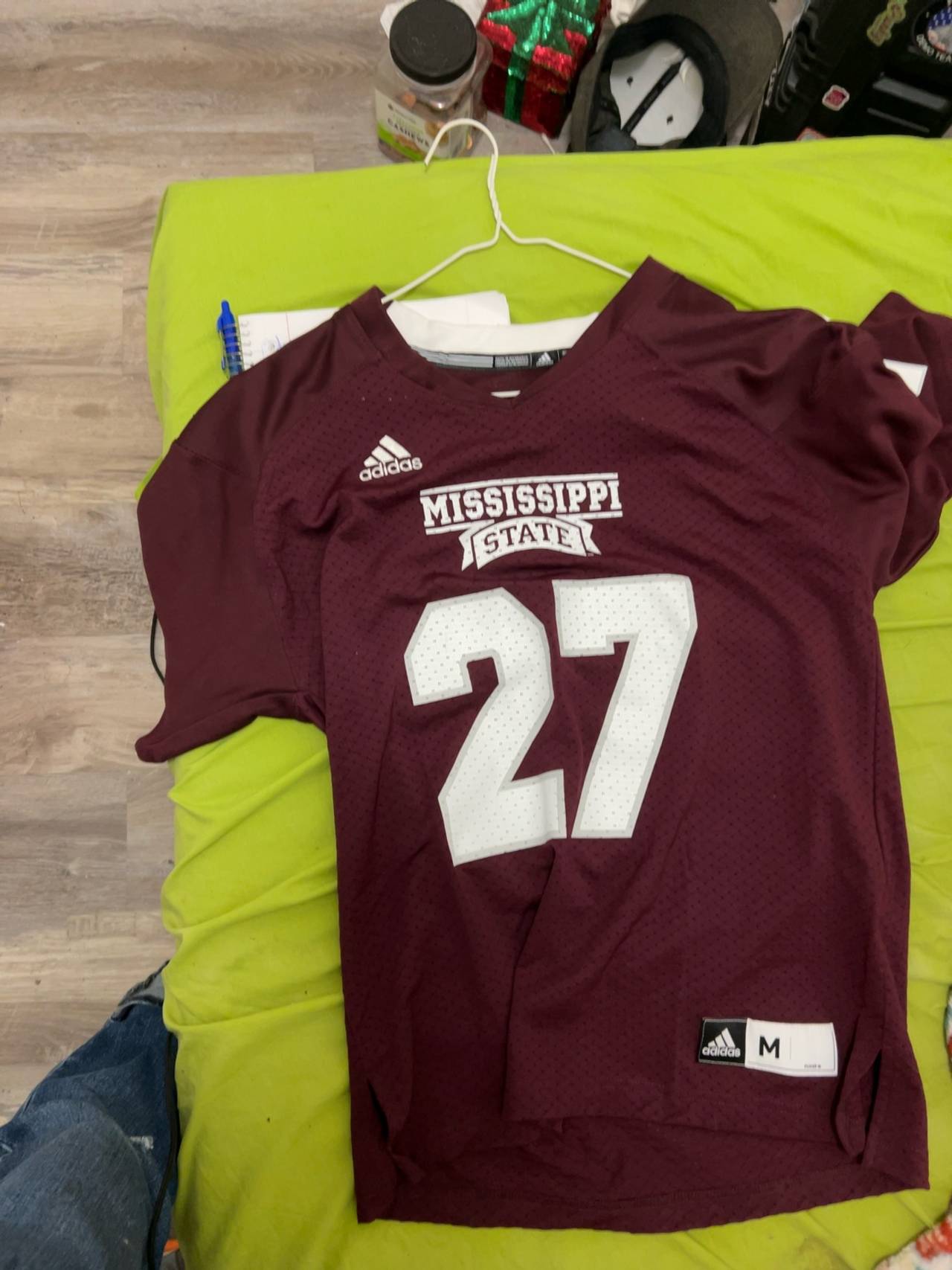 Adidas Mississippi State Bulldogs Football Jersey Maroon