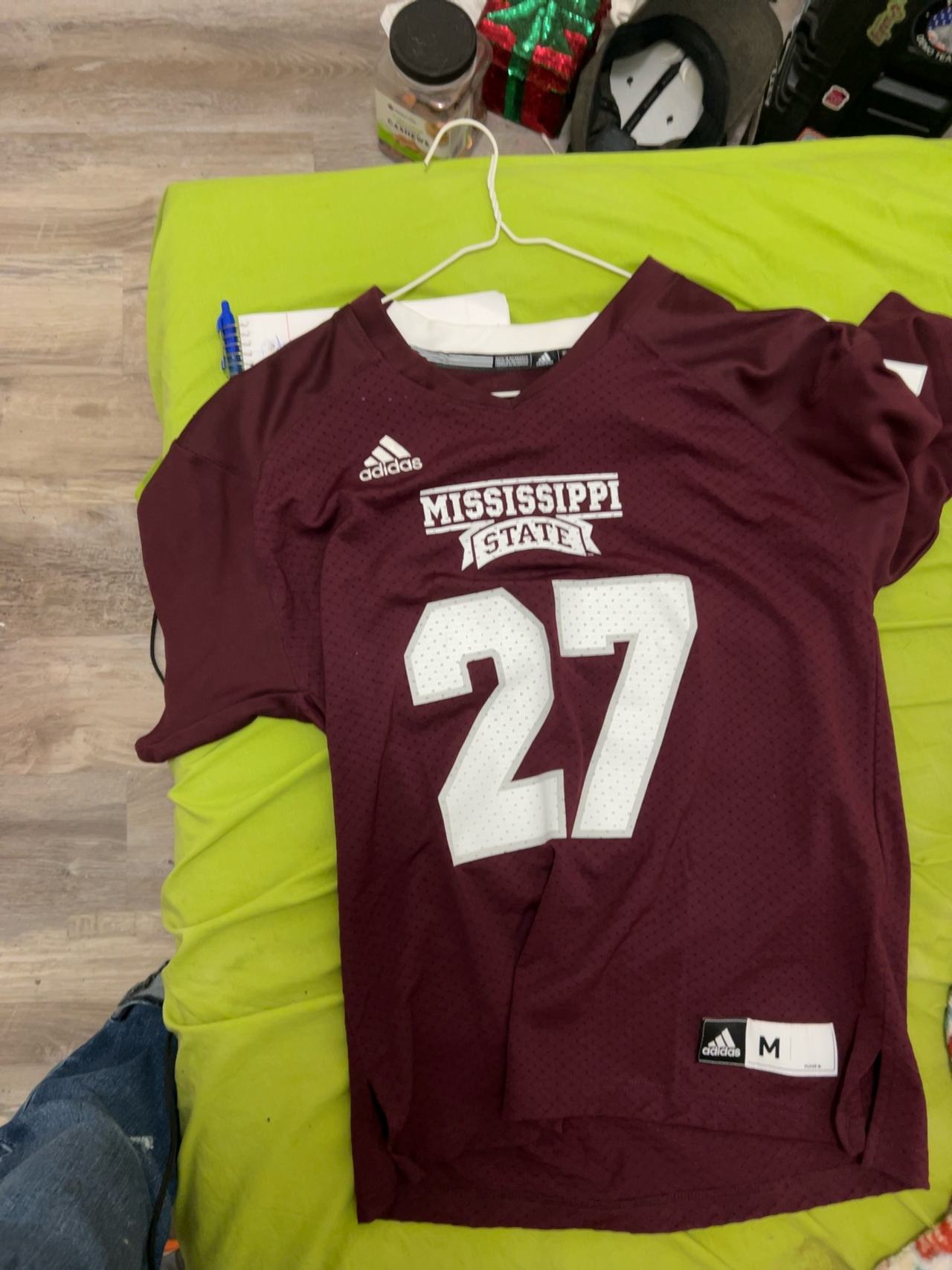 Adidas Mississippi State Bulldogs Football Jersey Maroon