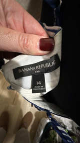 Banana Republic Bandeau style  Blue Print tank: 14 - Image 3