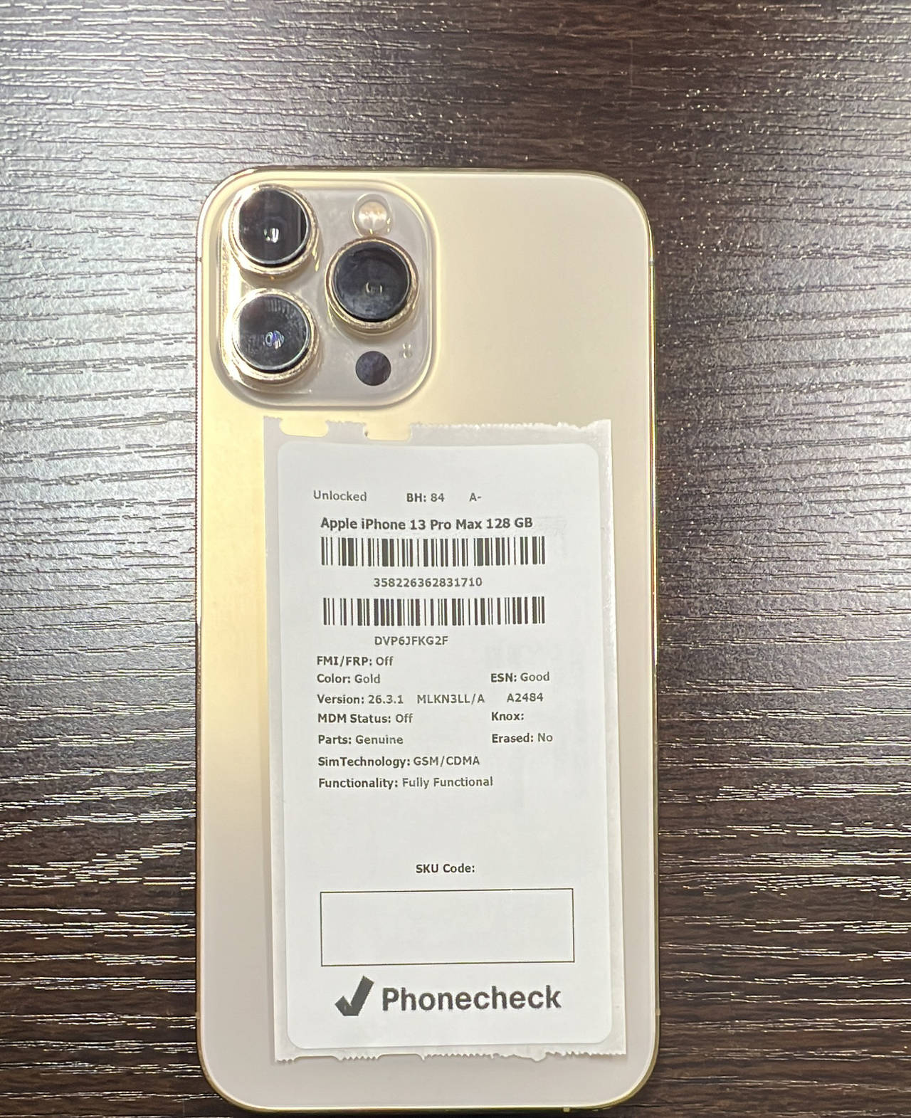 Apple iPhone 13 Pro Max 128GB Gold