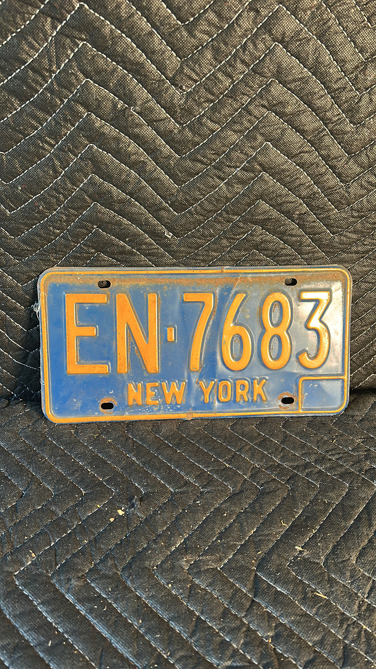 Vintage New York License Plate (1973-1986)