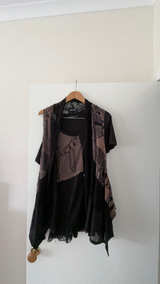Women's Patchwork Tunic Top with jacket - Image 2