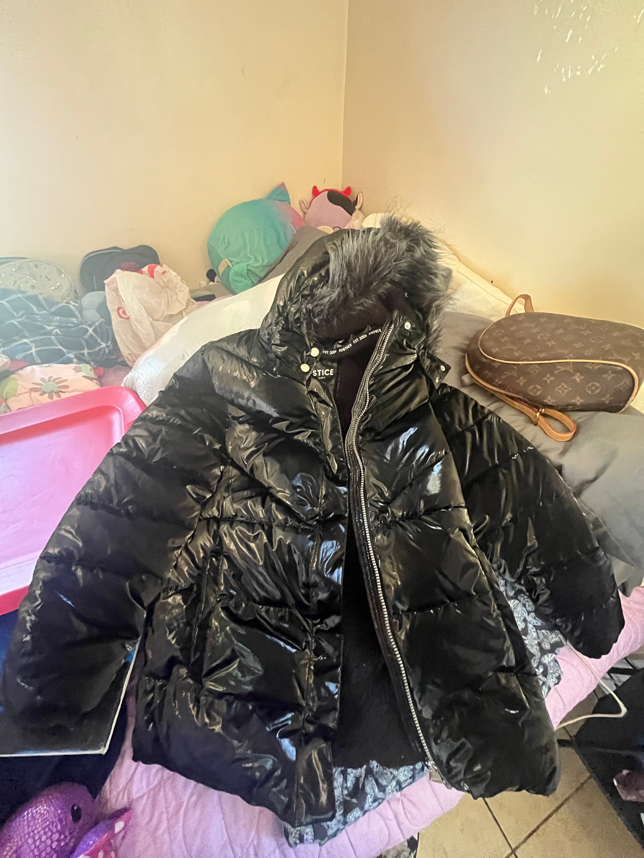Justice Girls' Puffer Jacket