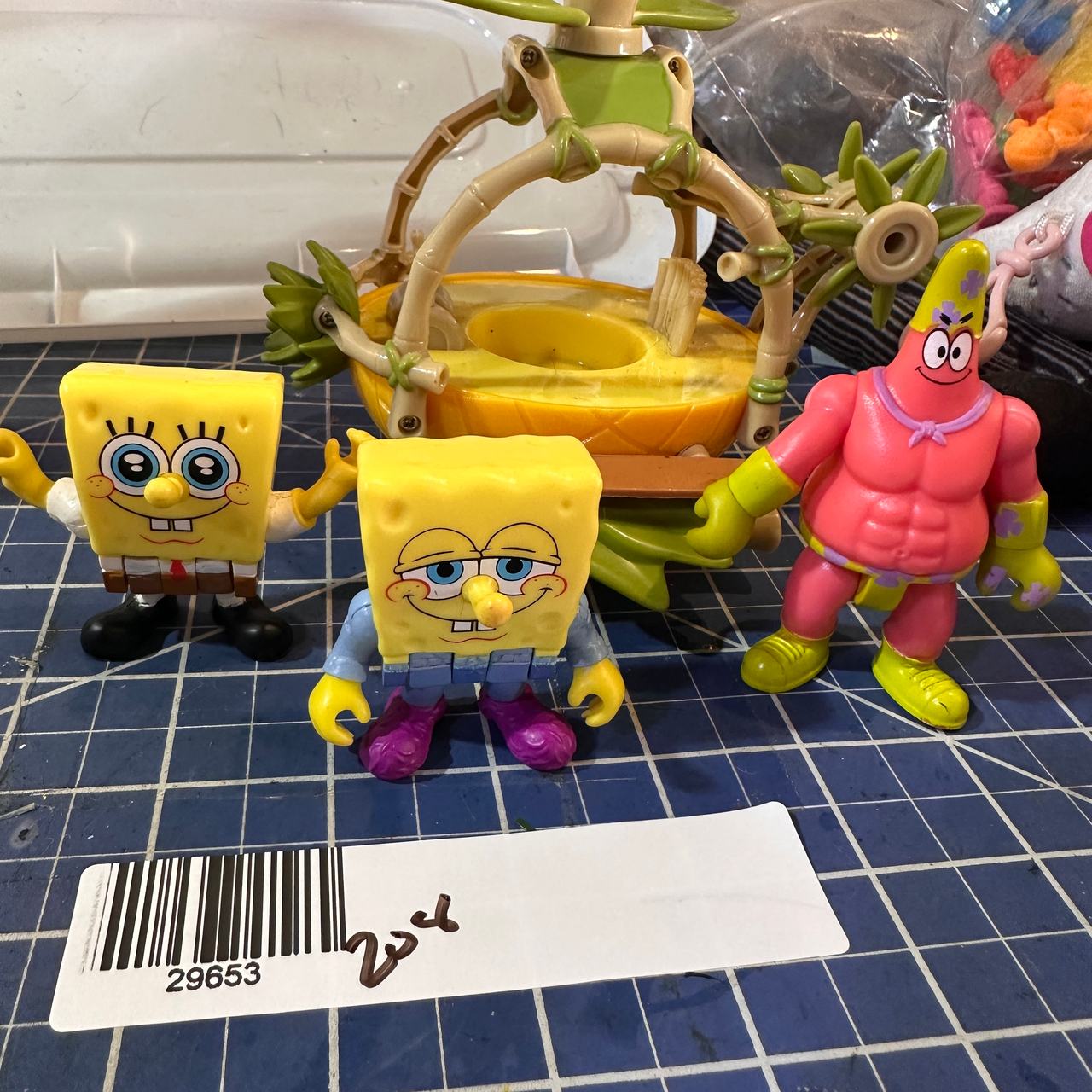 Imaginext Spongebob SquarePants Figure Lot with Patrick Pineapple Car