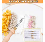 Punch Needle Kit with Storage Box,Adjustable Punch Needle Tool with1.6mm Blue - Image 6