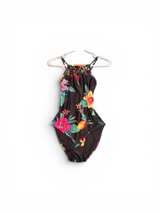 Old navy Tropical Floral High Neck One Piece Swimsuit - Image 2