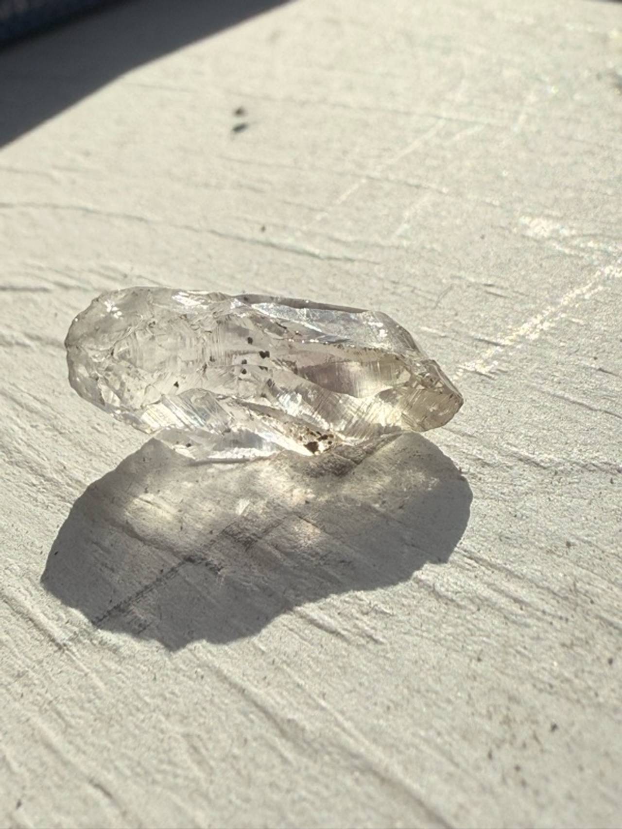 Herkimer Diamond Quartz Crystal Raw Cluster