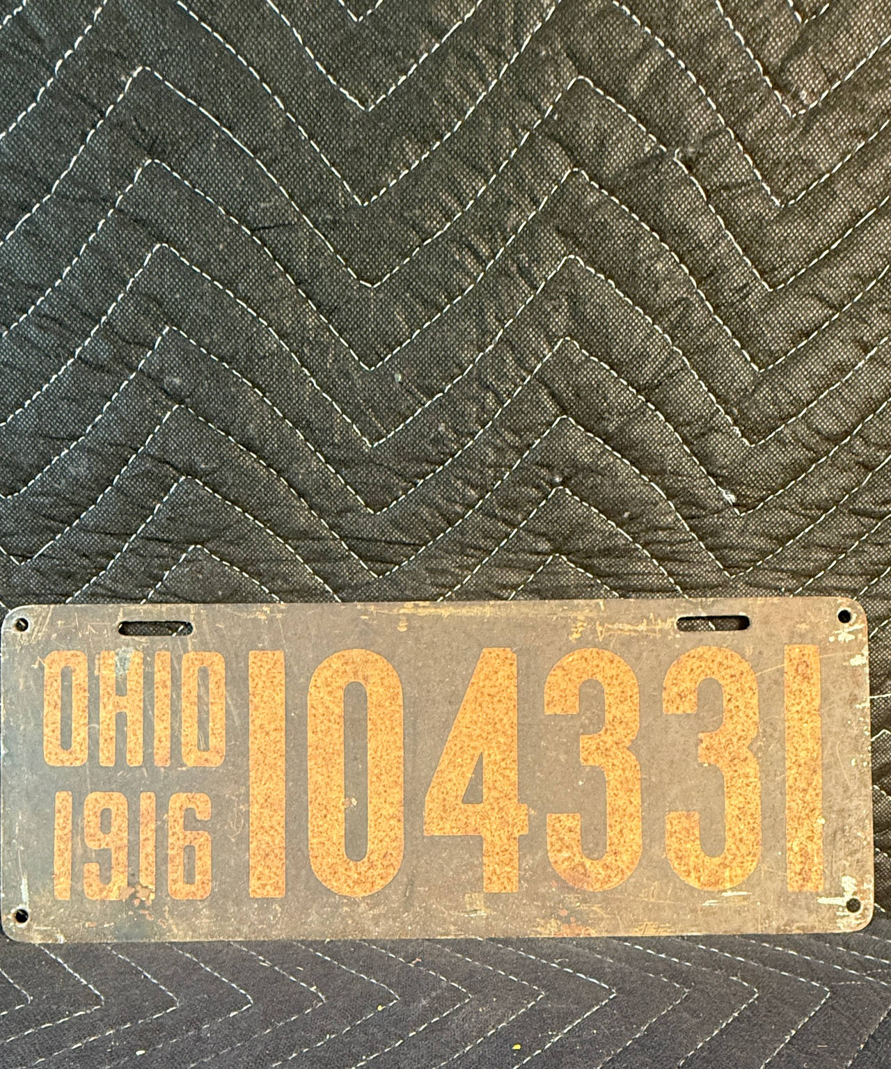 1916 Ohio License Plate