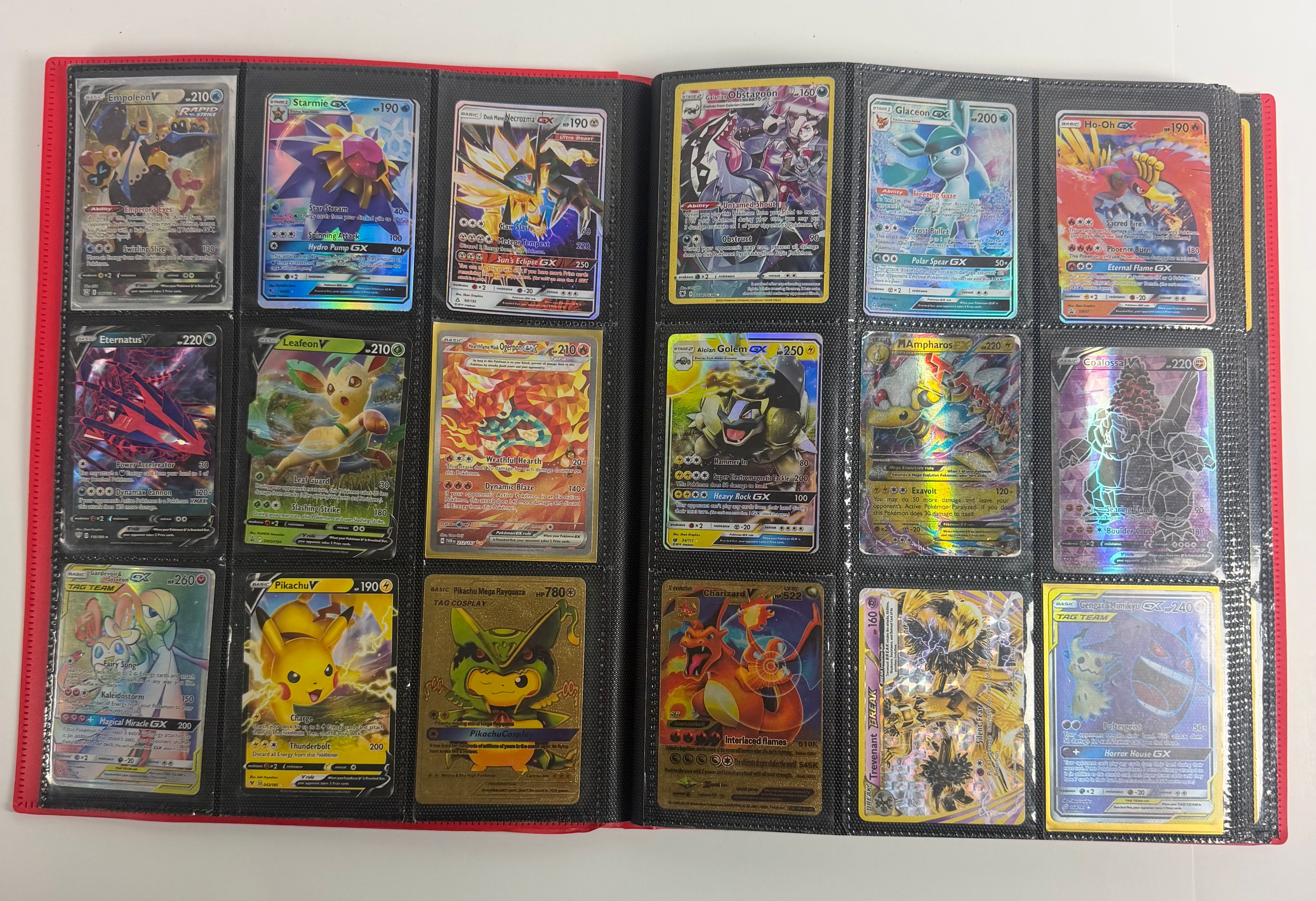 Pokemon 166 Card Collection Binder Pikachu Charizard Mewtwo - Image 6