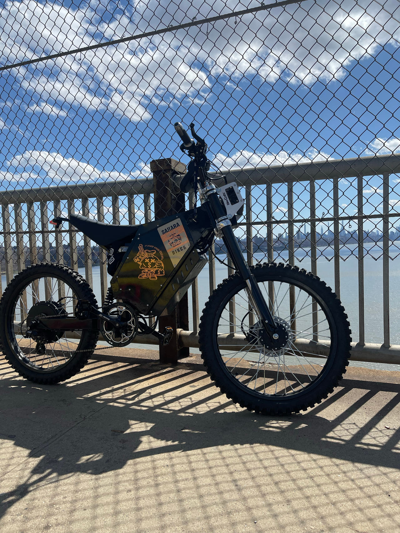 Stealth Bomber Style Electric Bike