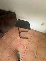 Adjustable Folding TV Tray Table Black - Image 1