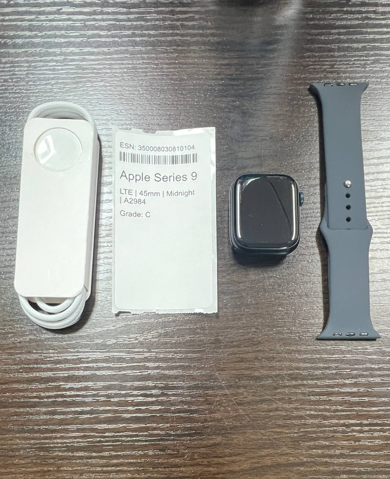 Apple Watch Series 9 (GPS + Cellular, 45mm) Midnight Aluminum Case