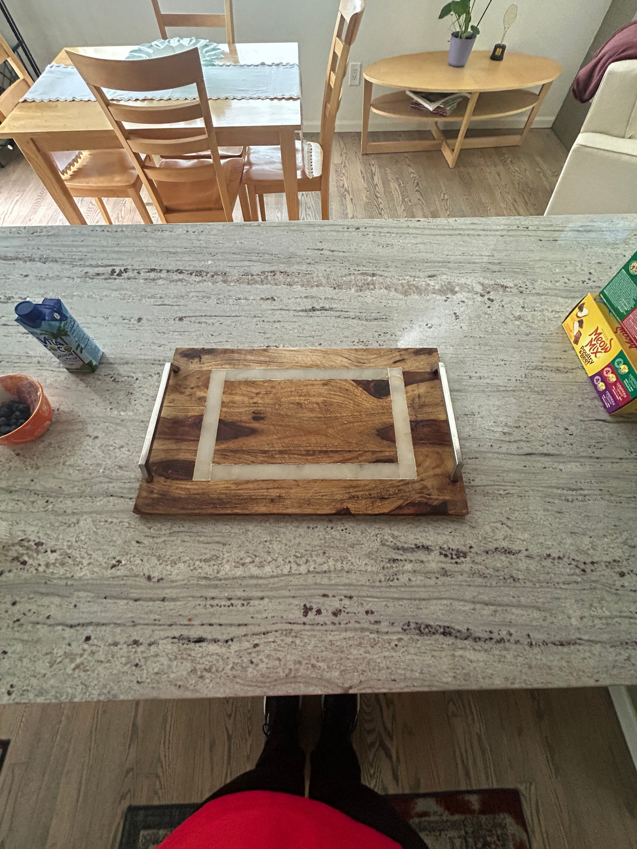 Wood and Resin Serving Tray