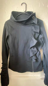 KARMA YOGA WEAR Ruffle Long Sleeve Jacket - Image 4
