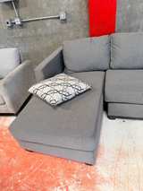 Gray Sectional Sofa with Chaise Lounger - Image 4