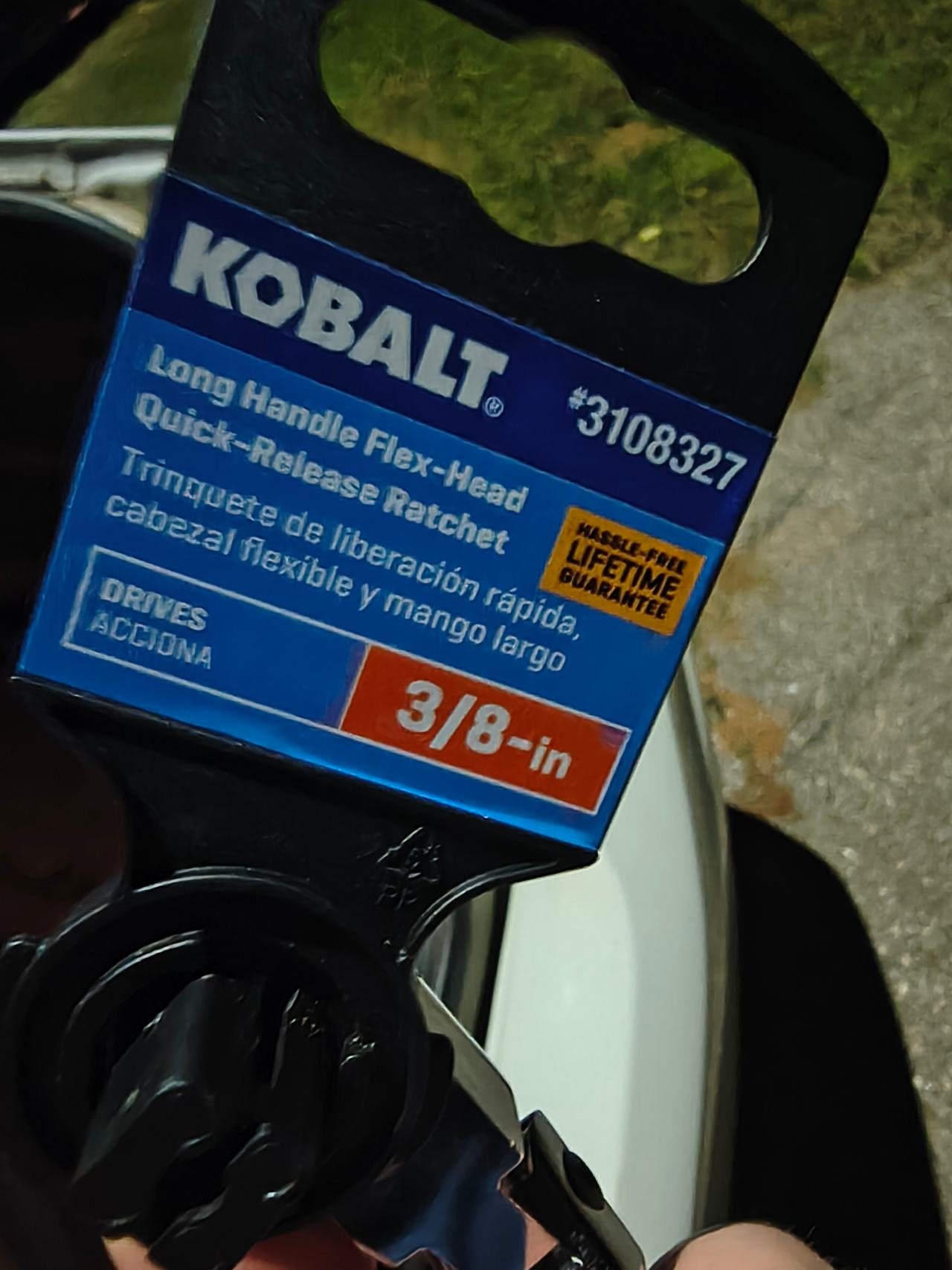 Kobalt 3/8-in Drive Long Handle Flex-Head Ratchet