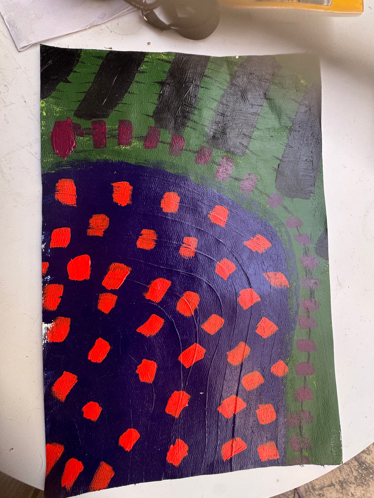 Abstract Acrylic Painting