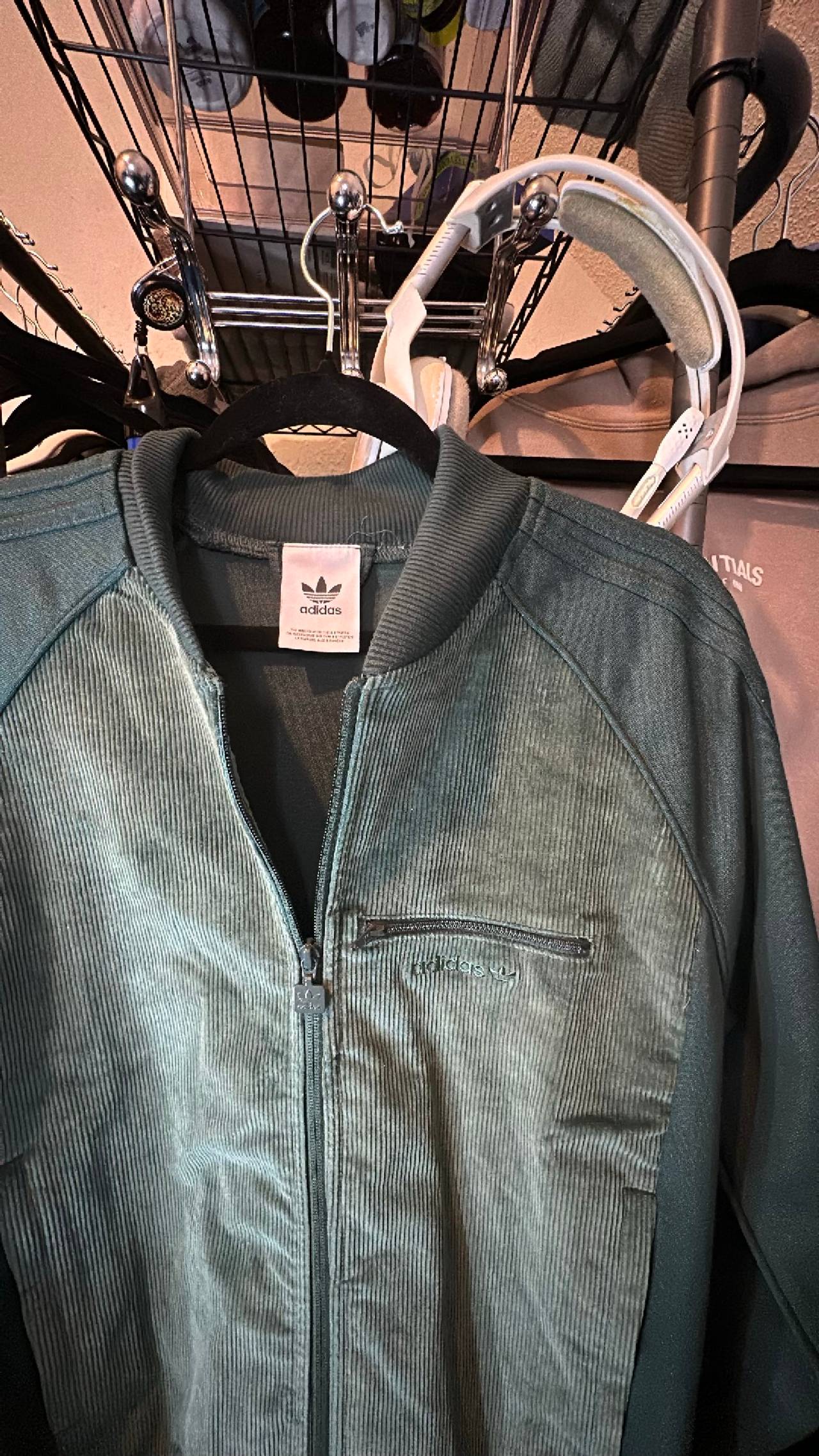 adidas Originals Corduroy Track Jacket Green