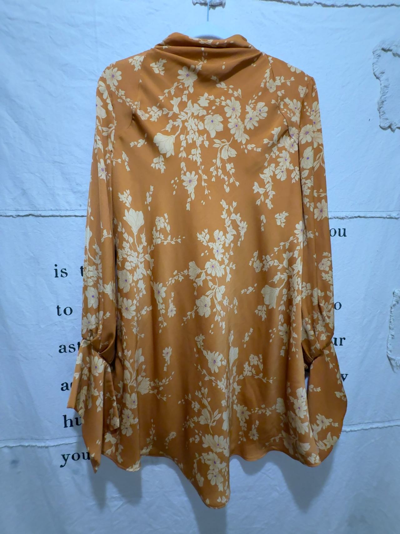 Free People Aries Floral Mini Dress Golden Combo: Medium