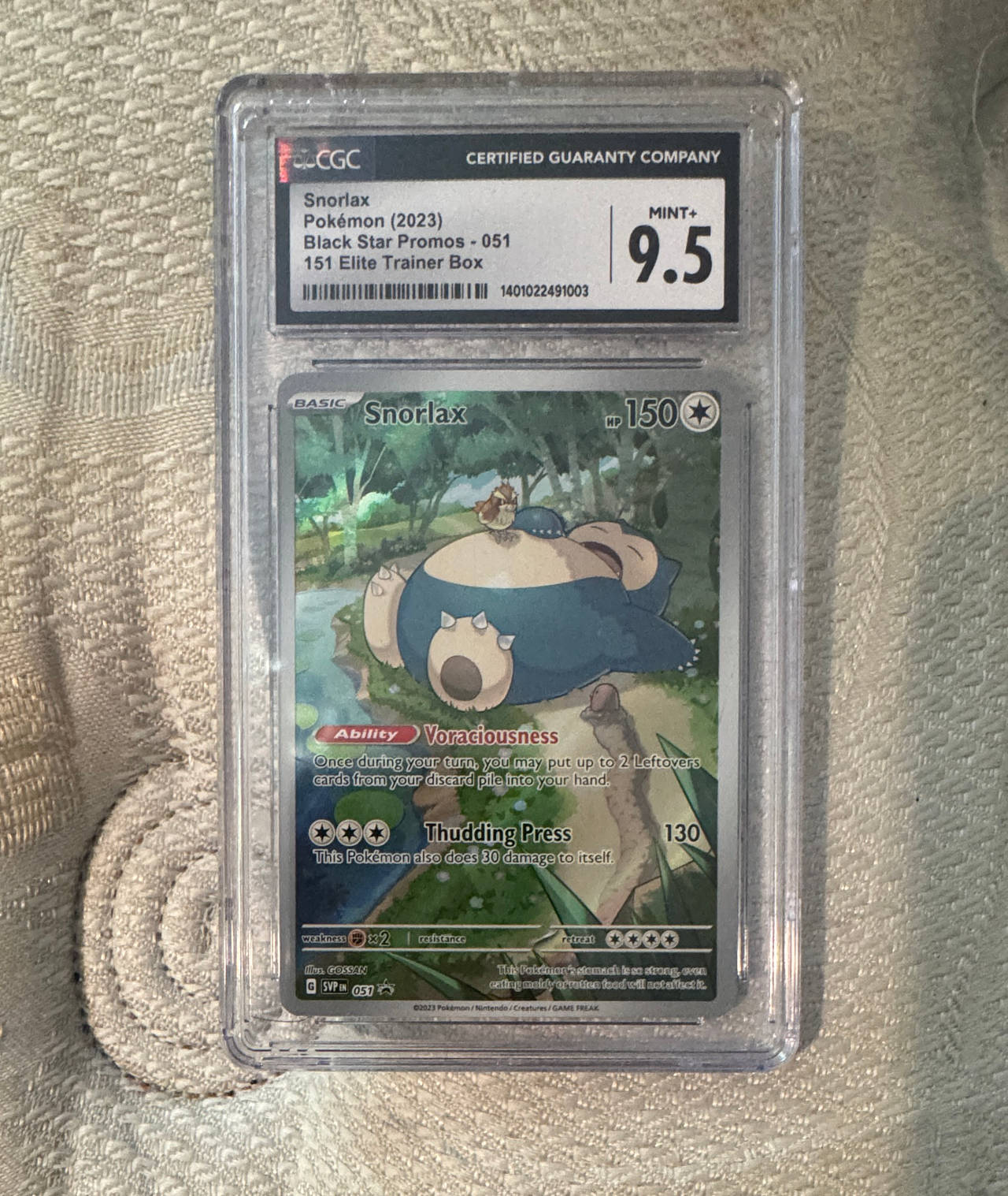 Pokémon Snorlax 051 Black Star Promo CGC 9.5