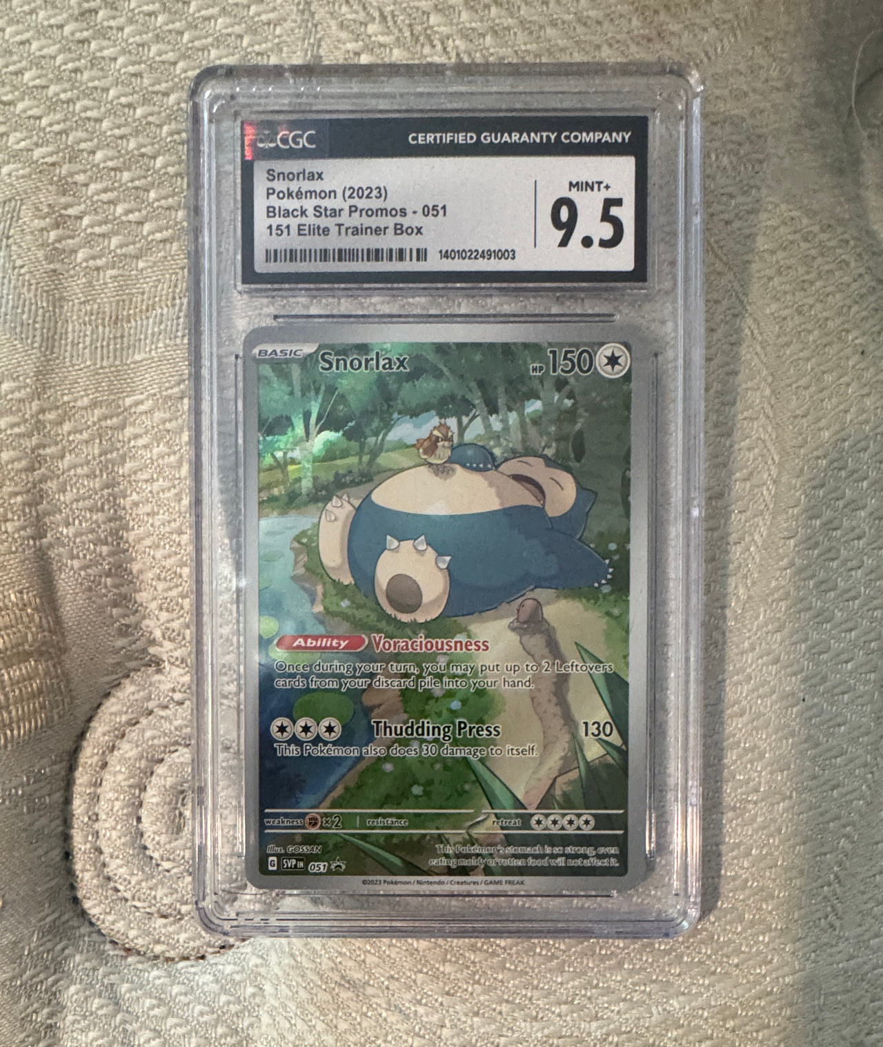 Pokémon Snorlax 051 Black Star Promo CGC 9.5