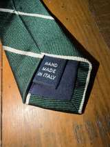 Ralph Lauren Green Striped Silk Tie - Image 4