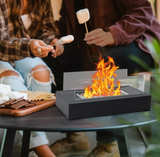 Table Top 150ml Rectangle Stainless Steel Tabletop Fireplace Windproof Four Side - Image 7