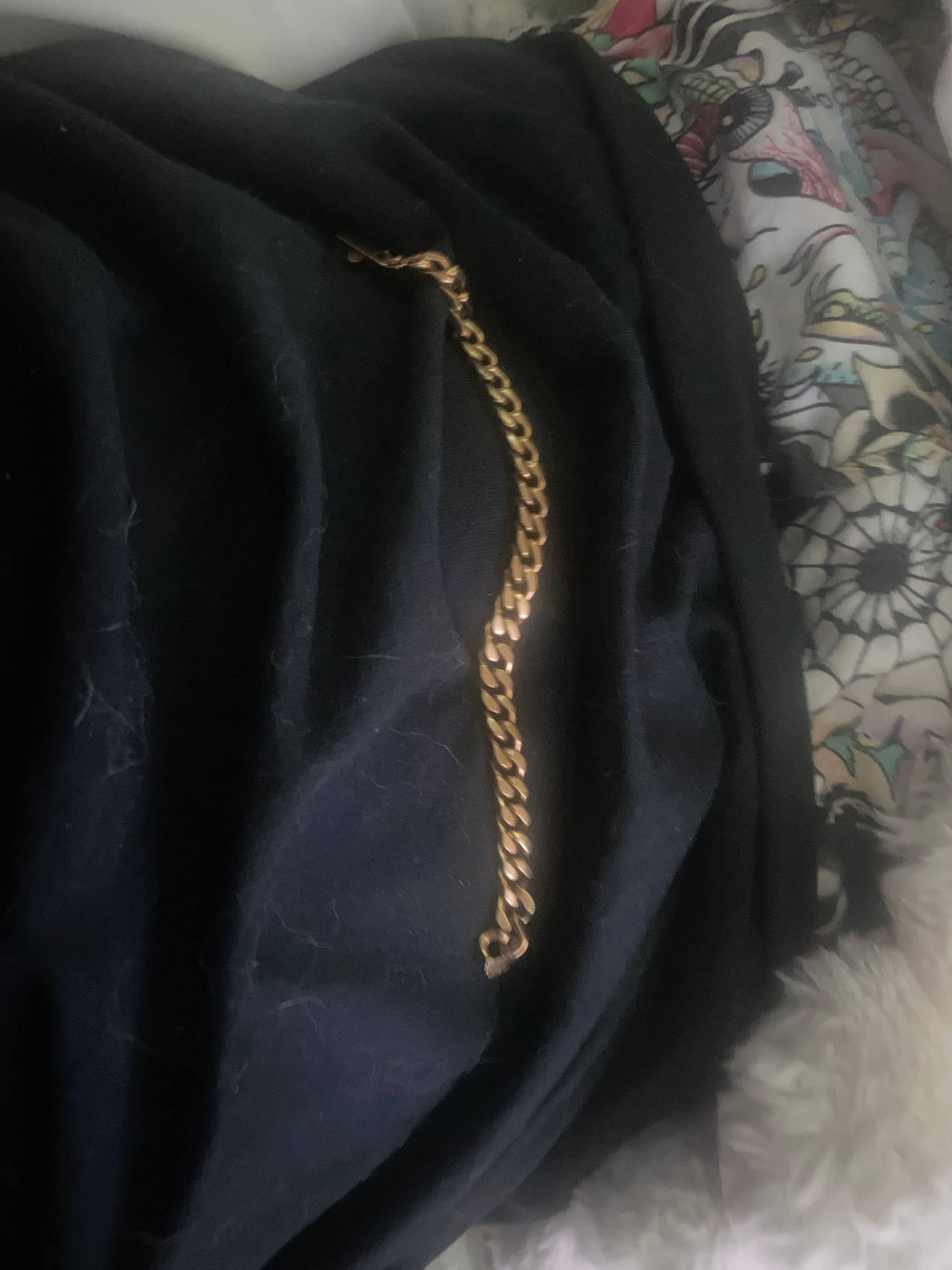 Gold Curb Chain Bracelet